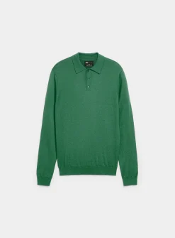Modal-blend polo sweater