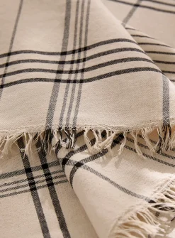 Modern check tablecloth