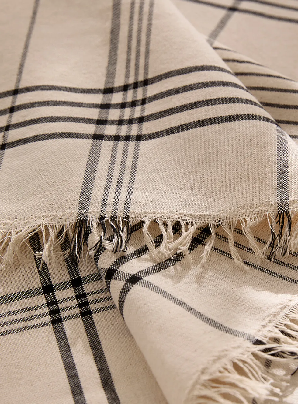 Modern check tablecloth