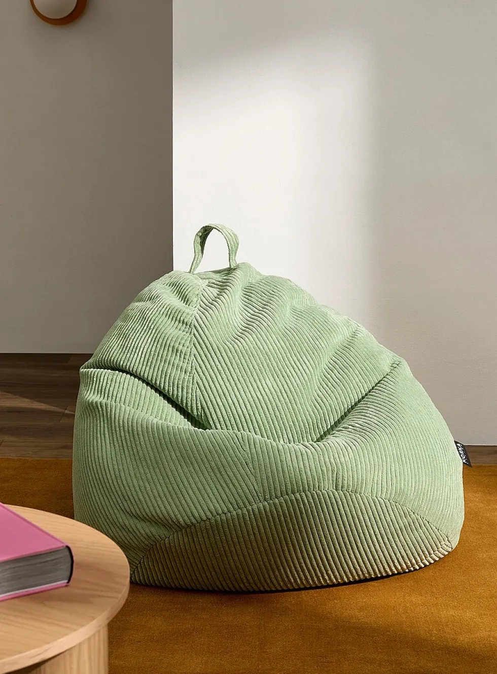 Modern corduroy bean bag chair