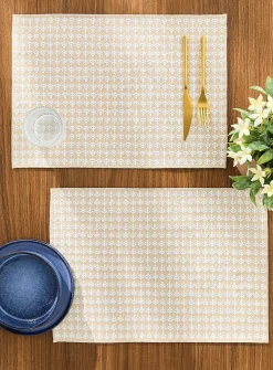 Modern foliage tapestry placemats