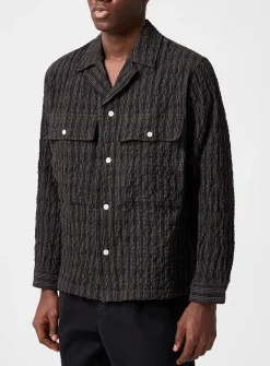 Mols checkered seersucker cabana shirt