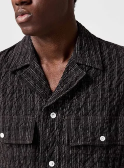 Mols checkered seersucker cabana shirt