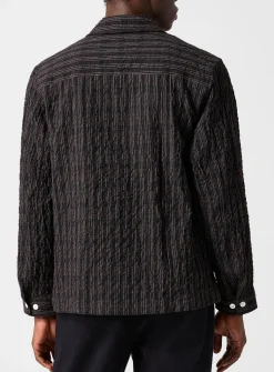 Mols checkered seersucker cabana shirt