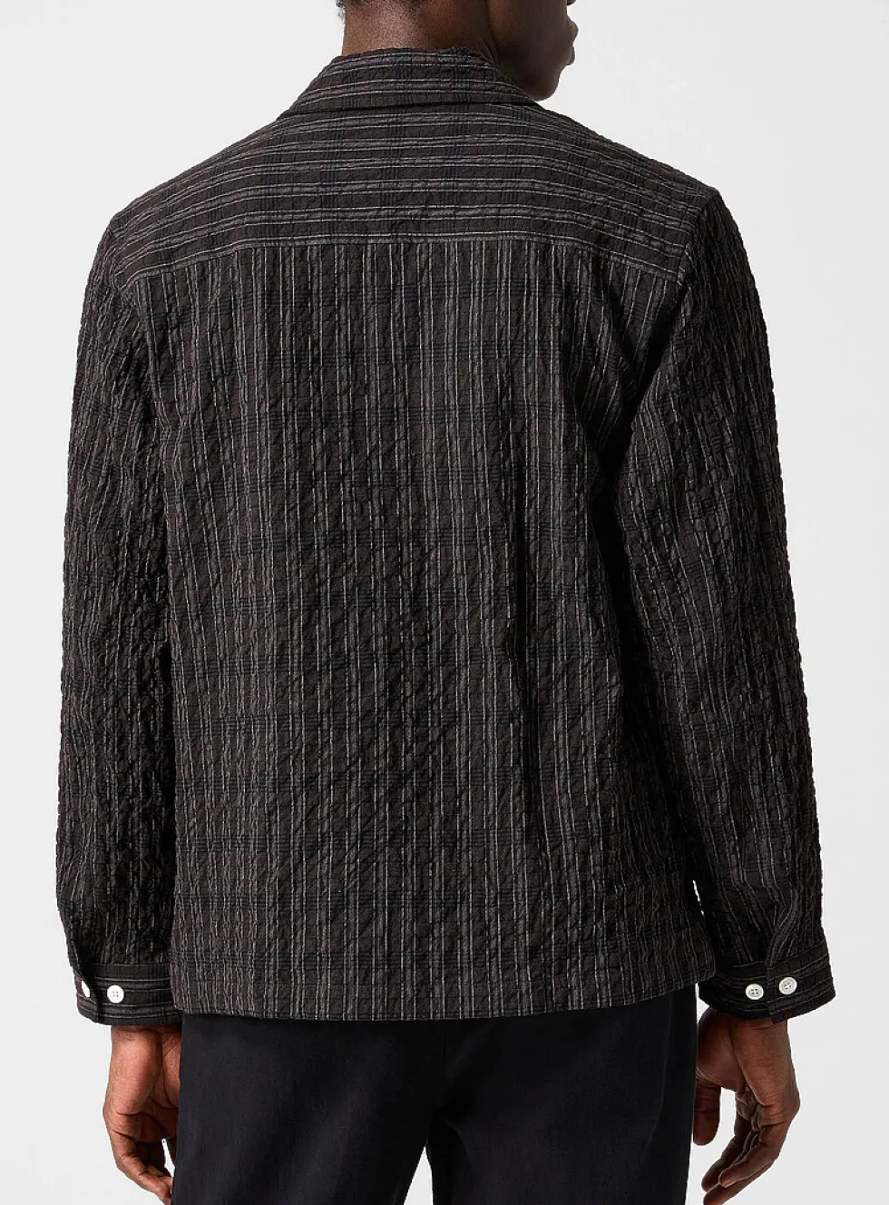 Mols checkered seersucker cabana shirt