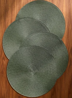 Monochrome braided placemats