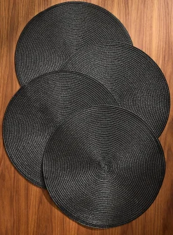 Monochrome braided placemats