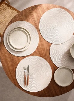 Monochrome braided placemats