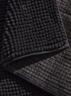 Monochrome chenille bath mat