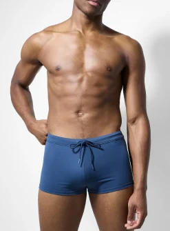 Monochrome fitted swim trunk