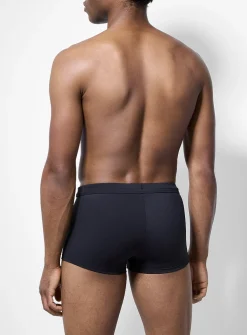 Monochrome fitted swim trunk