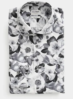 Monochrome floral shirt