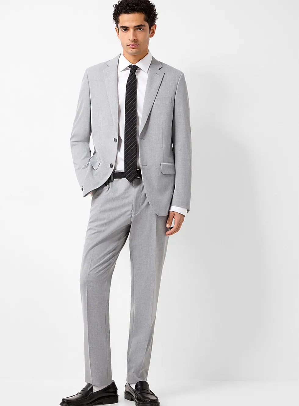 Monochrome recycled polyester suit