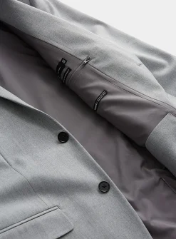Monochrome recycled polyester suit