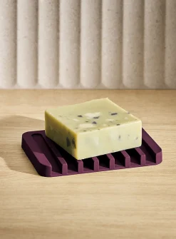 Monochrome silicone soap dish