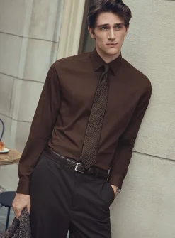 Monochrome stretch shirt