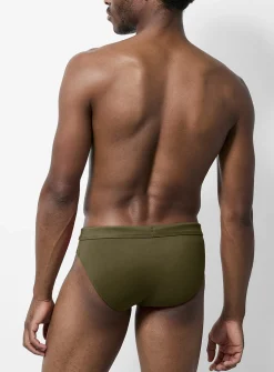 Monochrome swim brief