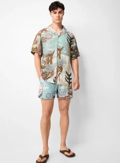 Montara abstract desert camp shirt
