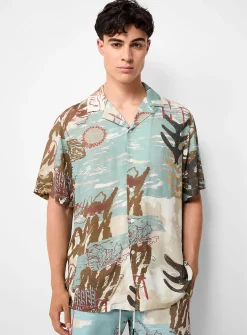Montara abstract desert camp shirt