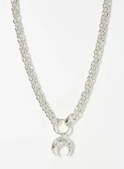 Moon crystal necklace