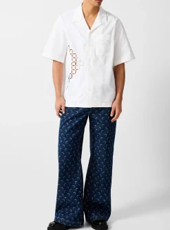 Moon Laser belted wide-leg jeans