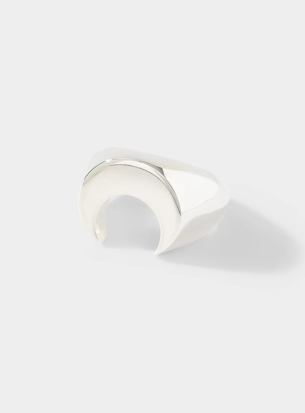 Moon logo ring