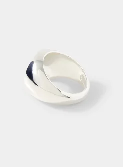 Moon logo ring