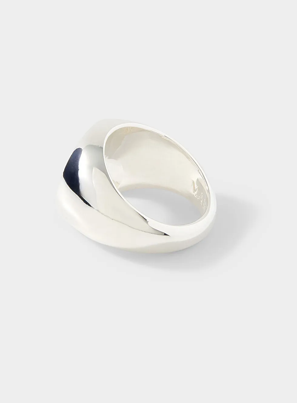Moon logo ring