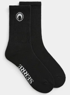 Moon logo socks