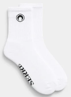 Moon logo socks