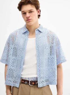 Mosaïc crochet shirt