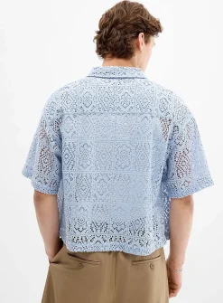 Mosaïc crochet shirt