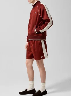 Motion crochet stripe track short