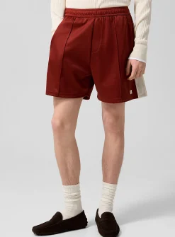 Motion crochet stripe track short