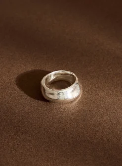Mouvance solid silver ring
