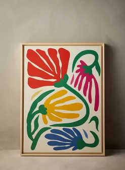 Moving flowers art print