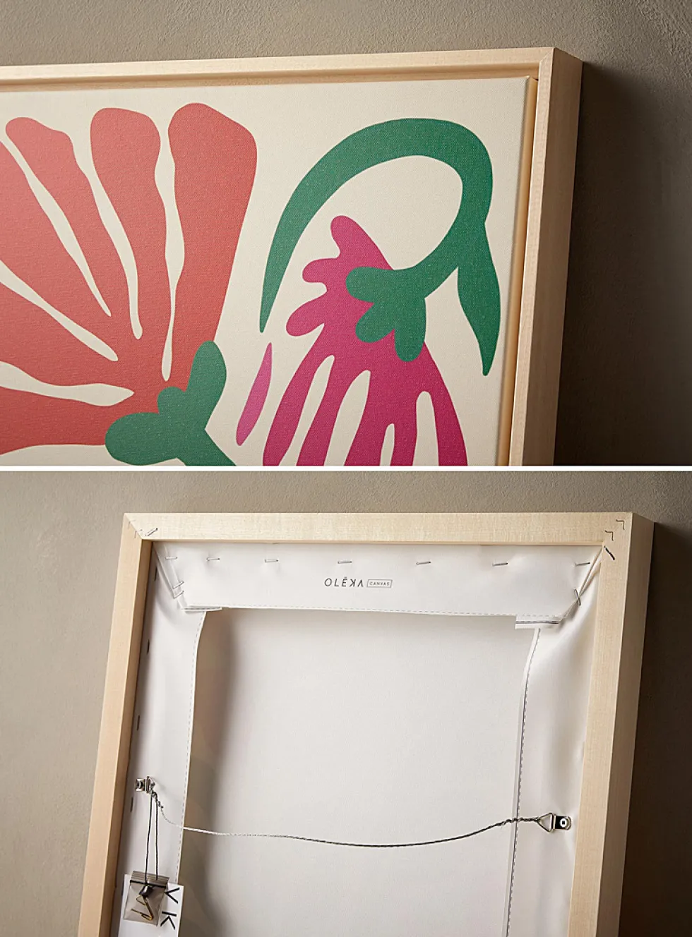 Moving flowers art print