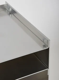 M01S raw aluminum side table trio