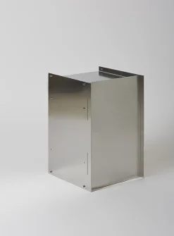 M01S raw aluminum side table