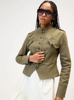 Multibutton fitted jacket