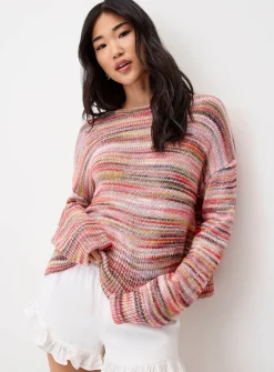 Multicoloured knit sweater