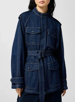Multipocketed denim jacket
