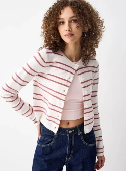 Multi-striped cardigan