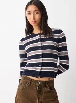 Multi-striped cardigan