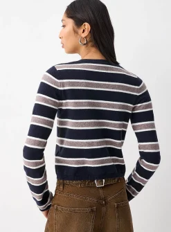 Multi-striped cardigan