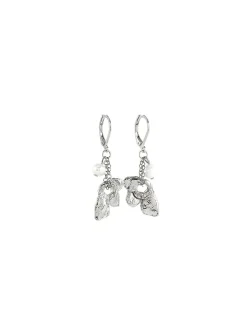 Muscida pewter and pearls earrings