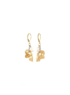 Muscida pewter and pearls earrings