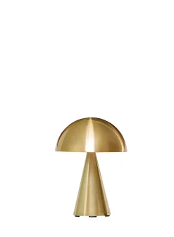 Mush golden portable lamp