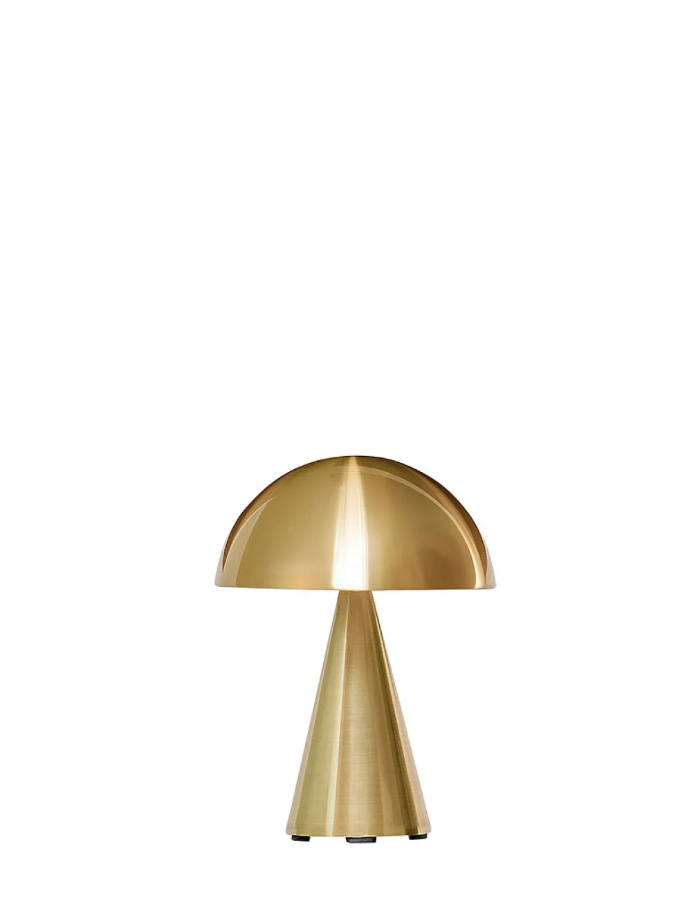 Mush golden portable lamp