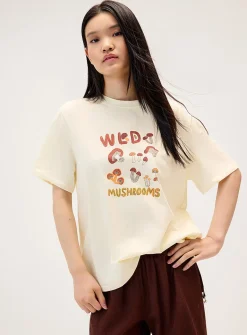 Mushrooms oversized T-shirt